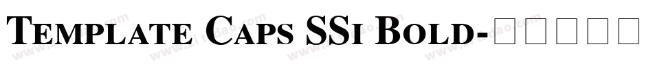 Template Caps SSi Bold字体转换